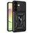 Samsung Galaxy S24+ Roterende Ring Hybrid Cover med Kameraskjold - Sort