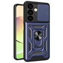 Samsung Galaxy S24+ Roterende Ring Hybrid Cover med Kameraskjold - Blå
