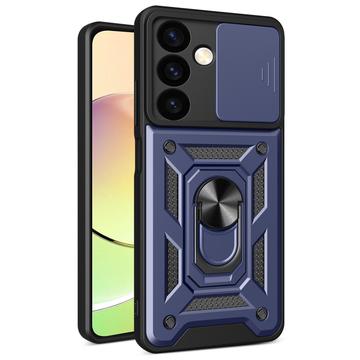Samsung Galaxy S24+ Roterende Ring Hybrid Cover med Kameraskjold - Blå