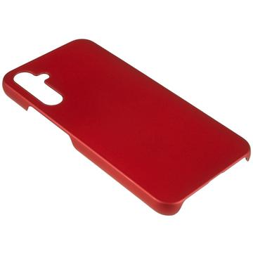 Samsung Galaxy S24+ Gummibelagt Plastik Cover - Rød