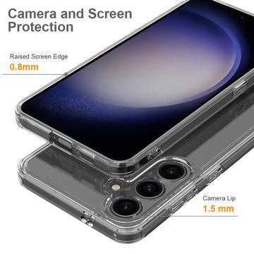 Samsung Galaxy S24+ Ridsefast Hybrid Cover - Gennemsigtig