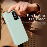 Samsung Galaxy S24+ Smart Clear View Flip etui med kortplads - Lysegrøn