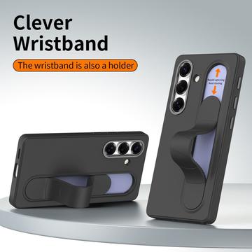 Samsung Galaxy S24+ Smart hybrid cover med stående greb - Sort