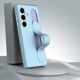 Samsung Galaxy S24+ Smart hybrid cover med stående greb - Blå
