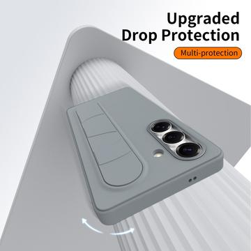 Samsung Galaxy S24+ Smart hybrid cover med stående greb - mørkegrå