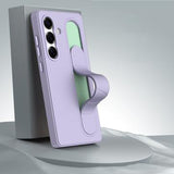 Samsung Galaxy S24+ Smart hybrid cover med stående greb - Lilla