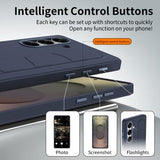 Samsung Galaxy S24+ Smart hybrid cover med stående greb - Safir