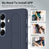Samsung Galaxy S24+ Smart hybrid cover med stående greb - Safir