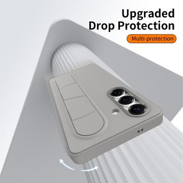Samsung Galaxy S24+ Smart hybrid cover med stående greb - Titaniumgrå