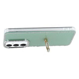 Samsung Galaxy S25/S24 CrystalGlow Hybrid Cover med Ringholder - Grøn