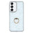 Samsung Galaxy S25/S24 CrystalGlow Hybrid Cover med Ringholder - stjerner / gennemsigtig