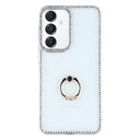 Samsung Galaxy S25/S24 CrystalGlow Hybrid Cover med Ringholder - gennemsigtig