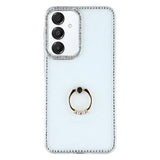 Samsung Galaxy S25/S24 CrystalGlow Hybrid Cover med Ringholder - gennemsigtig