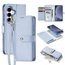 Samsung Galaxy S25 Dux Ducis Lawa Wallet læderetui m. magnetisk cover - babyblå