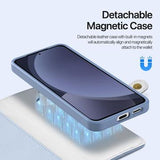 Samsung Galaxy S25 Dux Ducis Lawa Wallet læderetui m. magnetisk cover - babyblå