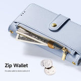 Samsung Galaxy S25 Dux Ducis Lawa Wallet læderetui m. magnetisk cover - babyblå