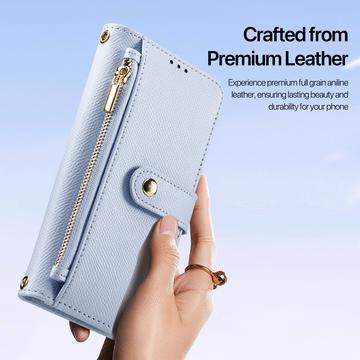 Samsung Galaxy S25 Dux Ducis Lawa Wallet læderetui m. magnetisk cover - babyblå
