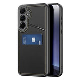 Samsung Galaxy S25 Dux Ducis Rafi II Magnetisk etui med kickstand og kortholdere - Sort