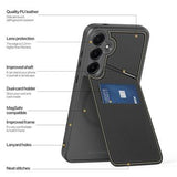 Samsung Galaxy S25 Dux Ducis Rafi II Magnetisk etui med kickstand og kortholdere - Sort
