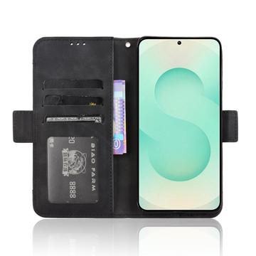 Samsung Galaxy S25 Edge Kortholder Pung Etui - Sort