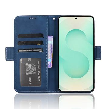 Samsung Galaxy S25 Edge Kortholder Pung Etui - Blå