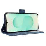 Samsung Galaxy S25 Edge Kortholder Pung Etui - Blå