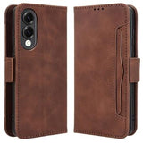 Samsung Galaxy S25 Edge Kortholder Pung Etui - Brun