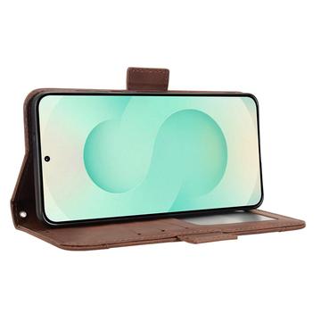 Samsung Galaxy S25 Edge Kortholder Pung Etui - Brun