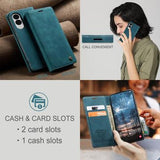 Samsung Galaxy S25 Edge Caseme 013 Series Pung - Blå