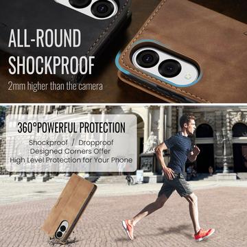Samsung Galaxy S25 Edge Caseme 013 Series Pung - Brun
