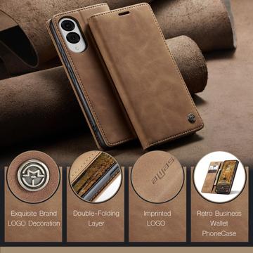 Samsung Galaxy S25 Edge Caseme 013 Series Pung - Brun