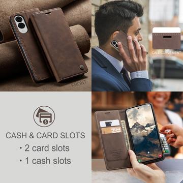 Samsung Galaxy S25 Edge Caseme 013 Series Pung - Kaffe