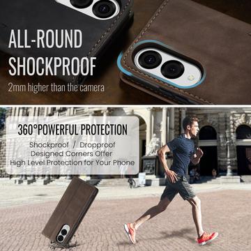 Samsung Galaxy S25 Edge Caseme 013 Series Pung - Kaffe