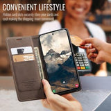 Samsung Galaxy S25 Edge Caseme 013 Series Pung - Kaffe