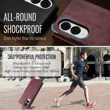 Samsung Galaxy S25 Edge Caseme 013 Series Pung - Vinrød