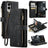 Samsung Galaxy S25 Edge Caseme C30 Multifunktionel Pung - Sort