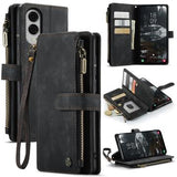 Samsung Galaxy S25 Edge Caseme C30 Multifunktionel Pung - Sort