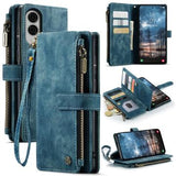 Samsung Galaxy S25 Edge Caseme C30 Multifunktionel Pung - Blå