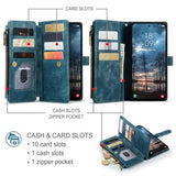 Samsung Galaxy S25 Edge Caseme C30 Multifunktionel Pung - Blå
