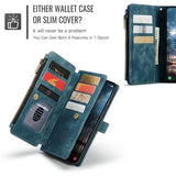 Samsung Galaxy S25 Edge Caseme C30 Multifunktionel Pung - Blå
