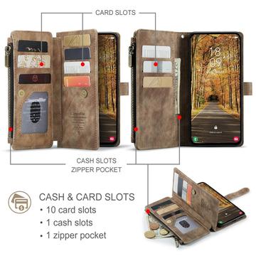 Samsung Galaxy S25 Edge Caseme C30 Multifunktionel Pung - Brun