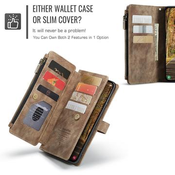 Samsung Galaxy S25 Edge Caseme C30 Multifunktionel Pung - Brun
