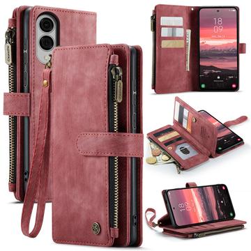 Samsung Galaxy S25 Edge Caseme C30 Multifunktionel Pung - Rød