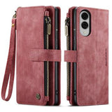 Samsung Galaxy S25 Edge Caseme C30 Multifunktionel Pung - Rød