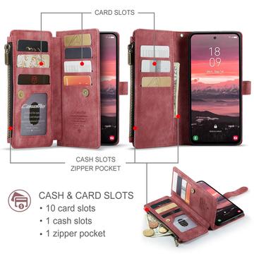Samsung Galaxy S25 Edge Caseme C30 Multifunktionel Pung - Rød