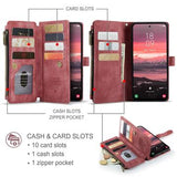 Samsung Galaxy S25 Edge Caseme C30 Multifunktionel Pung - Rød
