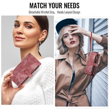 Samsung Galaxy S25 Edge Caseme C30 Multifunktionel Pung - Rød