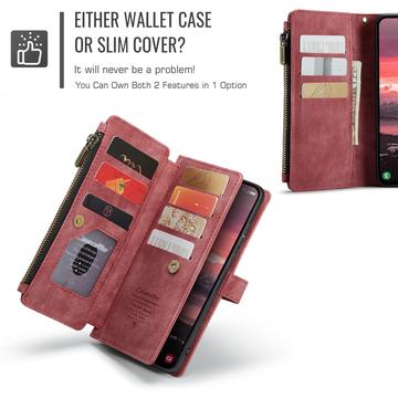 Samsung Galaxy S25 Edge Caseme C30 Multifunktionel Pung - Rød