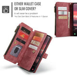 Samsung Galaxy S25 Edge Caseme C30 Multifunktionel Pung - Rød
