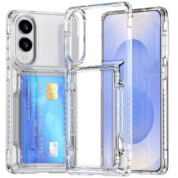 Samsung Galaxy S25 Edge Gennemsigtigt Cover med Kortholder
